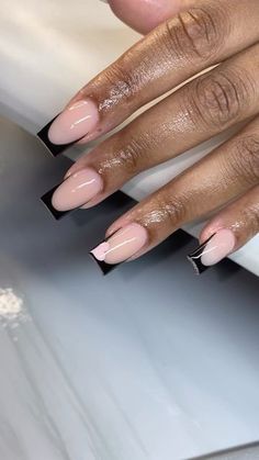 Nail Colors And Designs, Ombre Acrylic Nails, Colored Acrylic Nails, French Tip Acrylic Nails, Girly Acrylic Nails, Blush Nails, Dope Nail Designs, Soft Nails