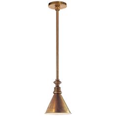 Visual Comfort - SL 5125HAB/SLD-HAB - One Light Pendant - Boston - Hand-Rubbed Antique Brass Gas Lanterns, Outdoor Landscape Lighting, Recessed Downlights, Glass Desk, Circa Lighting, Light Architecture, Burke Decor, Visual Comfort, Lighting Collections