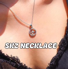 "Our SKZ necklace the perfect and subtle way to show your love for Stray Kids and that you're STAY! Featuring a curb chain with a 2 inch extension. DETAILS** - Strong, durable, tarnish and water-resistant stainless steel. - Hypoallergenic - Length: 14\" + 2\" extension" Clasp Ring Skz, Cheap Star Charm Necklace, Affordable White Music-themed Jewelry, Stray Kids Accessories, What To Get For My Birthday, Skz Necklaces, Skz Necklace, Stray Kids Jewelry, Skz Jewelry