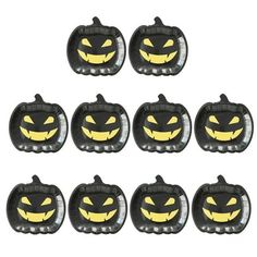 halloween pumpkin shaped paper plates with faces on them