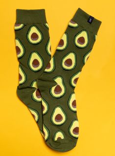 Get ready to guac 'n' roll with our one-of-a-kind Avocado Socks! Perfect for those who like their fashion as fresh as their guacamole. Crafted from the finest cotton blend, these socks promise to be the 'pits' when it comes to comfort and durability. Here's why you'll love them: 🥑 Unique Design: Adorned with a ripe avocado print that's guaranteed to turn heads, they're a conversation starter at every party or meeting. And yes, we've included the pit—because what's an avocado without it? 🥑 Comf Fun Green Cotton Socks, Green Cotton Summer Socks, Green Stretch Cotton Socks, Trendy Green Cotton Socks, Avocado Socks, Avocado Print, Ripe Avocado, The Pit, Solid & Striped