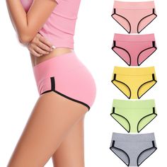 PRICES MAY VARY. 🥇【WIDE COVERED WAISTBAND】Pull On closure. Soft stretch cotton underwear for women with double layer premium fabric covering the waistband at the waist. High rise cotton underwear have excellent workmanship. Seam lines are smooth. The cotton underwear for women with a high waist provides light tummy support with nice soothing feeling and reduces the appearance of muffin top, show your curves in confidence. 🥇【 WIDE DOUBLE-LAYER CROTCH】The cotton underwear for women feature a wid Plus Lingerie, Lounge Lingerie, Lingerie Bag, Muffin Top, Women's Lingerie, Lollipop, Beautiful Fabric, Stretch Cotton, Women Lingerie