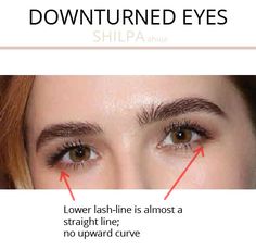 What's Your Eye Shape + Best Makeup for Your Eye Shape – Shilpa Ahuja What Type Of Eyes Do I Have, Downturned Eye Makeup, Eyeliner For Downturned Eyes, Learning Makeup, Downturned Eyes