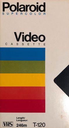 the polaroid supercolor video casseste is in its original box and has been sealed