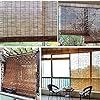 four different views of the inside of a house with windows and blinds on each side