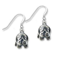 "I created these sterling silver hippo earring based on a baby hippo! I think baby animals of all kinds are so adorable. And the hippopotamus is no exception. They are not only sweet looking earrings, but they are lightweight and comfortable to wear. They are without a doubt one of my favorite designs! Whether you (or someone you love) has a thing for hippos, or you just like this design, I guarantee you'll be happy with them! I love putting a lot of detail into all my work, but this one just ha Unique Sterling Silver Jewelry, Sterling Silver Charm Bracelet, Animal Earrings, Hippopotamus, 925 Silver Jewelry, Silver Pieces, Earrings Sterling Silver, Gold Design, A Thing