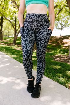 Lisa is wearing a size Small. Casual Fitted Leopard Print Leggings, Casual Leopard Print Activewear For Workout, Grey Leopard, White Leopard, Capri Leggings, Tight Leggings, So Beautiful, So Excited, Women Empowerment