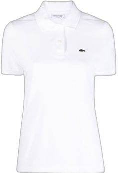 Classic Fitted T-shirt With Button Closure, White Collared Polo Shirt For Summer, White Polo Collar T-shirt For Work, Classic White Collared Polo Shirt, Basic Summer Polo Shirt, Classic Collared T-shirt For Work, White Polo Shirt For Summer, Elegant Short Sleeve Polo Shirt For Workwear, White Polo Shirt With Polo Collar For Summer