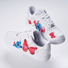 Stitch and the Red Butterfly Custom Air Force 1 – XX CUSTOM Air Force Custom, Stitch Butterfly, Shoes Air Force, Lv Sneakers, Unique Sneakers, Air Force 1 Custom, Custom Air Force 1, Lv Shoes, Anime Shoes