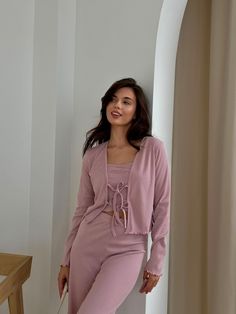 Our Cozy Pink Ribbed Pajama Set will wrap you in warmth and comfort, perfect for those chilly autumn and winter nights. This set is not only ideal for lounging but also makes a thoughtful gift for someone special or a delightful treat for yourself to enjoy comfort and cosiness. 🪡 XS-S: Bust (78-87 cm / 30.7"-34.3") Waist (60-67 cm / 23.6"-26.4") Hips (88-96 cm / 34.6"-37.8") 🪡 S-M: Bust (87-92 cm / 34.3"-36.2") Waist (65-72 cm / 25.6"-28.3") Hips (95-100 cm / 37.4"-39.4") 🪡 M-L: Bust (93-100 Solid Color Winter Sleepwear For Lounging, Winter Pink Sleepwear For Relaxation, Cozy Winter Sleepwear For Relaxing At Home, Winter Loungewear Sleepwear, Soft Texture Sleepwear For Fall Relaxation, Soft Texture Fall Sleepwear For Relaxation, Cozy Solid Color Winter Sleepwear, Comfortable Ribbed Sleepwear For Loungewear, Cozy Ribbed Sleepwear For Lounging