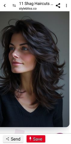 Dark Hair, A Woman, Hairstyles, Hair, Black