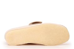 Clarks Originals women's Wallabee shoes features premium premium beige leather uppers and natural rubber pebble crepe soles. Classic Wallabee. Imported. Style number: 26175773