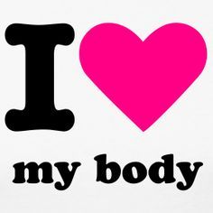 i love my body sticker