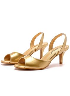 Make a dazzling statement with these radiant open-toe sandals, crafted in a brilliant golden mirror-effect synthetic fabric. The adjustable ankle strap features a matching petite buckle, seamlessly blending style and function. The eye-catching conical heel, enveloped in the same golden fabric, adds the perfect touch of glamour to these stunning sandals. Color: goldSize: 37,38,39,40,41,42,43Upper material: PUProduct category: fishmouth sandalsSole material: rubberInner material: PU Gold Open Toe Sandals For Gala, Gold Low Heel Sandals For Spring, Gold Low Heel Summer Heels, Gold Low Heel Sandals For Summer, Gold Low Heel Slingback Sandals For Summer, Gold Sandals With Heel Strap For Night Out, Gold Sandals With Single Toe Strap For Gala, Gold Heel Strap Sandals For Night Out, Gold Ankle Strap Sandals For Night Out