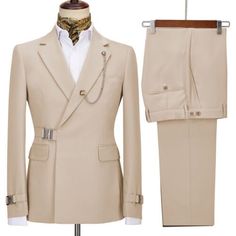 ad eBay - Find many great new & used options and get the best deals for Mens Formal Dinner Suit Blazer Jacket Pants 2pcs Business Groom Wedding Suits Sz at the best online prices at eBay! Free shipping for many products! Beige Tuxedo Set With Notch Lapel, Elegant Beige Pants For Wedding, Elegant Beige Wedding Pants, Beige Fitted Tuxedo Set, Tailored Long Sleeve Wedding Sets, Beige Fitted Double Breasted Suit For Wedding, Fitted Beige Pantsuit For Formal Occasions, Tuxedo Style Long Sleeve Pantsuit For Wedding, Wedding Tuxedo Style Pantsuit With Long Sleeves