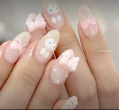 Miffy Nails, Bunny Nails, Her Nails, Dream Nails, Cute Nail Designs