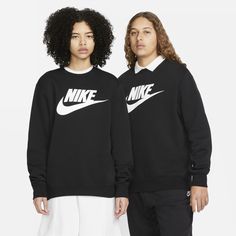 A closet staple, the Nike Sportswear Club Fleece Crew combines a bold Futura logo on the chest with the soft comfort of fleece for an elevated, everyday look. Nike Sportswear Club Fleece, Men's Sportswear, Nike Fleece, Hoodies Mens, Shorts With Tights, Mens Sportswear, Nike Outfits, Crew Sweatshirts, Graphic Crewneck Sweatshirt