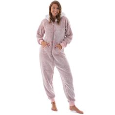 PRICES MAY VARY. SOFT, SNUGGLY & WARM – These cute and fuzzy adult onesies are made with super soft teddy bear fleece. They’re so comfy and cozy you won’t want to take them off! COMFORTABLE RELAXED FIT – Available in a variety of sizes, an adult onesie is perfect for lounging in on lazy days. HIGH QUALITY FINISHING – All our womens onesie pajamas are made from plush high quality teddy fleece, so they can be machine washed on cold and worn again and again. Finishing details like the metal zipper, Winter Super Soft Sleepwear For Relaxation, Winter Sleepwear For Relaxation, Super Soft, Pink Winter Onesie For Sleep, Winter Pink Onesie For Sleep, Pink Winter Sleep Onesie, Cozy Super Soft Onesie For Sleep, Pink Winter Onesie For Loungewear, Super Soft Cozy Fit Sleepwear For Sleepovers, Winter Pink Onesie For Loungewear