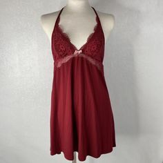 Victoria’s Secret Sz Small Maroon Lace Babydoll Lingerie Chemise Nightie | eBay Babydoll Nighty, Dark Red Maroon, Maroon Lace, Lace Babydoll, Lingerie Dress, Red Lingerie, Babydoll Lingerie, Red Maroon, Sweet Heart