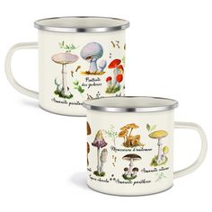 PRICES MAY VARY. Clear and Vivid Patterns: the mushroom enamel mugs are printed with many cute mushroom patterns, vivid and realistic, will be welcomed by most people, and their reliable material make the printed not easy to fade off Portable to Carry: the mushroom mugs are about 8.5 x 8 cm/ 3.35 x 3.15 inches, appropriate size for your drinking, also they are lightweight for you to take with during camping or other activities, bringing much conveninece to your life Nice for Replacement: the pac Mushroom Cup, Kawaii Mushroom, Summer Favors, Tin Cup, Travel Christmas Gifts, Mushroom Tea, Cute Mushroom, Graduation Party Favors, Camp Mug