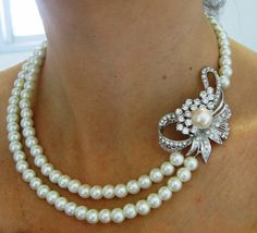 Bridal Necklace Pearly Necklace wedding Necklace by IreneJewelry, $48.00 Elegant Pearl Necklace With Rhinestones For Wedding, Crystal Pearl Necklace With Rhinestones For Wedding, Pearl Necklace With Jewels For Weddings, Pearl White Rhinestone Necklace For Wedding, Wedding Pearl Necklace With Rhinestones, Wedding Pearl Necklace With Jewels, Pearl Necklaces With Jewels For Wedding, Classic Crystal Pearl Necklace For Wedding, Pearl Wedding Necklaces With Jewels