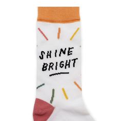 Ink Meets Paper Shine Bright Socks, 1 Pair Crew Length, Multicolor, One Size Fits Most, Adult Unisex. Ink Meets Paper Is A Queer, Women-Owned Company On A Mission To Fill The World With More Love. Love Matters. At The Core, It Unites Us, And It’s What We Believe Everyone Should Experience. It Keeps Us Human. Ink Meets Paper Is Known For Craftsmanship And Attention To Detail They Know That Little Details Can Have A Big Impact. The Ink Meets Paper Shine Bright Socks Are The Perfect Way To Add A To Queer Women, Camp Socks, Dad Socks, Thrift Store Upcycle, Waterproof Socks, Love Matters, Art Socks, Blue Q, Funky Socks