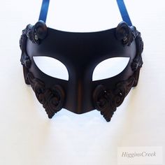 Mens Masquerade mask for parties events weddings Men's Luxury mask in black with Black Diamonds I N C L U D E D All Masks come with matching double sided satin ribbons attached. S H I P P I N G - Processed same day or within 24 hours. 1-2 day guaranteed delivery services offered, add items to cart and click on shipping tab for rates. Pls leave a check out note with your need date & contact number (especially for expedited and custom orders) Msg for delivery time frames (Include your state/co Black Masquerade Mask For Wedding Carnival, Venetian Formal Eye Mask, Elegant Formal Masquerade Mask For Halloween, Elegant Eye Mask For Formal Masquerade, Black Formal Masquerade Mask For Halloween, Black Formal Eye Mask Masquerade, Formal Venetian Eye Mask For Masquerade, Venetian Style Formal Eye Masquerade Mask, Formal Black Eye Mask