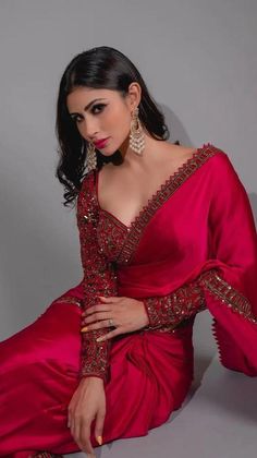 Sequence Saree, Mouni Roy, Party Sarees, Saree Blouse Patterns, Indian Fashion Saree