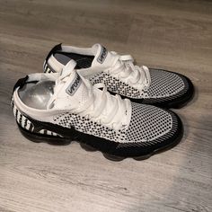 Nike Vapormax Zebra Print Size 8 In Mens According To Nike 9.5 In Women’s Size 9.5 In Women’s Run A Little Small Probably Closer To A 9 Great Condition Will Come In Nike Box Just Not The Original Black Slip-on Running Sneakers, Vapormax Black, Vapormax Nike, Nike Box, Nike Vapormax, Shoes Nike, Zebra Print, Nike Black, Black Nikes