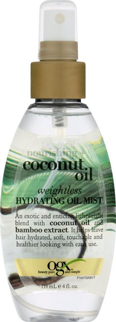 Nourishing Coconut Milk Weightless Hydrating Oil Mist – lightweight coconut oil nourish strands along with hydrating bamboo extract that softens hair after each use. Men Skin Care Routine, Bamboo Extract, Hydrating Mist, Soften Hair, Mens Skin Care, Coconut Milk, Dish Soap Bottle, Shopping List, Coconut Oil