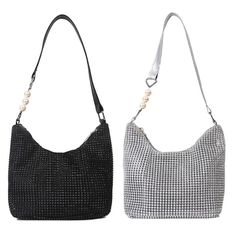 Rhinestone Shoulder Bag Handbag Purse Rhinestone Crossbody Purse Features: Bling rhinestone shoulder purse, lightweight and compact size: 7.5x7.68x4Inch. A trendy shoulder bag wedding bag for you. Matching this rhinestone crossbody purse with your favorite dress and glitter in the crowd! for special event like wedding, party, prom, club, and cocktail night. Designed for sophisticated women who appreciate fine craftsmanship and want to make a statement with their accessories. This rhinestone shoulder bag can be converted to underarm tote, evening clutch, shoulder purse, wedding bag, handbag purse, phone wallet purse, Trendy designed, matching with any type of formal or casual outfit perfectly, These evening purse are great gifts for women of any age. Specifications: Color: Black; Silver Rhi Clutch Bag Wedding, Cocktail Night, Trendy Shoulder Bag, Wedding Clutch, Great Gifts For Women, Evening Purse, Wedding Bag, Evening Clutch Bag, Elegant Accessories