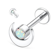 PRICES MAY VARY. ✿Materials:Made of quality G23 Titanium and chic opal.Hypoallergenic and nickel free,suitable for sensitive body.Better than Surgical Steel. ✿Gauge: 16G(1.2mm); Barbell Length: 1/4"(6mm).Perfect Size For Women And Mens As Daily Piercings. ✿Internally Threaded:Excellent internal thread tightening flexibly, will not fall off easily, it is worth having.High polished bar surface, lightweight and comfortable to wear. ✿Perfect addition to the following piercings:Lip, Medusa, Monroe, C Medusa Piercing Jewelry Cool, Lip Piercing Ring Labret, Lip Piercing Ring Silver, Lips Ring Piercing, Lip Piercing Earrings, Medusa Piercing Jewelry Opal, Medusa Piercing Earrings, Madusa Piercing Jewelry, Mesusa Piercing