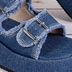 Patterned:Solid colorMaterial:FabricHeel Type:Platform HeelClosure:Slip-onToe Style:Open ToeAll-season:SummerPrinting Type:No PrintingHeel Hight:Mid HeelItem ID:QP26998 Mid Heel, Platform Heels, Platform Sandals, Denim Women, Open Toe, Royal Blue, Slip On, Buckle, Sandals