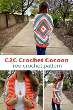 the crochet cocoon is an easy and quick to knit shawl