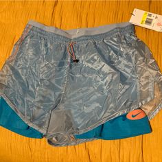 Never Worn Blue Athletic Shorts With Built-in Shorts For Spring, Blue Athletic Shorts With Built-in Liner For Spring, Nike Blue Athletic Shorts For Spring, Nike Blue Shorts For Summer, Pink Nike Pros, Nike Compression Shorts, Nike Sweat Shorts, Black Nike Pros, Black Nike Shorts