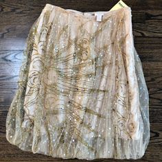 Detailed Tulle Bubble Skirt With Beading And Sequins. Perfect For Formal Or Party Event. 100% Silk. Hidden Back Zip. Hits At The Knee. A-Line Silhouette. Imported. Bubble Party, Bubble Skirt, Party Skirt, Tracy Reese, Party Event, The Knee, Beading, Sequin, Womens Skirt