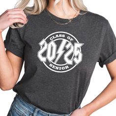 Graduating in 2025 Shirt, High School College Shirt, Senior 2025 Shirt, Class of 2025 Shirt, Senior Birthday Gift, College Graduation, A1074 Premium custom shirts are made-to-order with commercial scale equipment to ensure the highest apparel & design quality.  Swipe listing images to see more design options, color choices and details. Print is for the front ONLY but there is an option to print on back. Custom text can be added to the back of apparel for an additional fee. Contact us for details Senior T Shirts, Senior Things, College Shirt, College Shirts, Class Of 2025, More Design, College Graduation, School College, Apparel Design