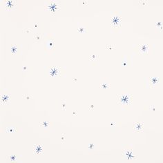 a white wall with blue stars on it