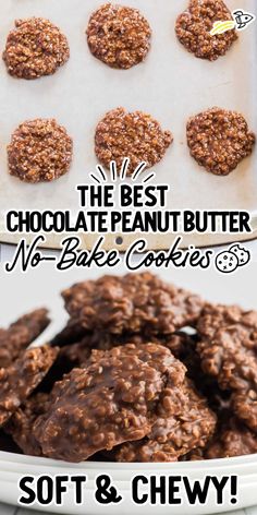 the best chocolate peanut butter no bake cookies