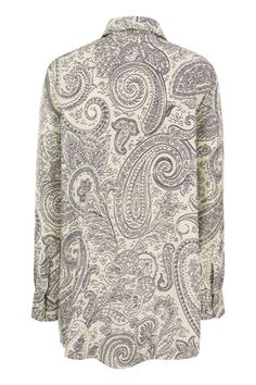 Sport a chic look even in the hottest season with this silk shirt from Etro. It features a classic paisley print all over, button fastening and pointed collar. - Regular fit DESIGNER ID: 12400 4246 990Gender: WomenMaterial: 100% SILKColor: WHITEMade in: ITProduct ID: 12400 4246 990*Import tax/duty will be calculated at checkout (If applicable) Italian Textiles, Printed Silk Shirt, Paisley Shirt, Cotton Poplin Shirt, Chic Look, Silk Twill, Printed Linen, Poplin Shirt, Jacquard Fabric