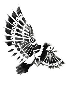 a black and white drawing of a bird flying