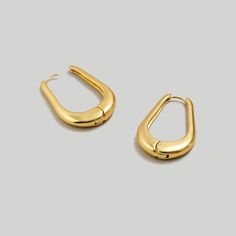 Madewell Droplet Large Hoop Earring Madewell Jewelry, Hoop Earrings Gold, Large Hoop Earrings, Gold Hoops, Earrings Gold, Bend, Madewell, Gold Earrings, Jewelry Earrings