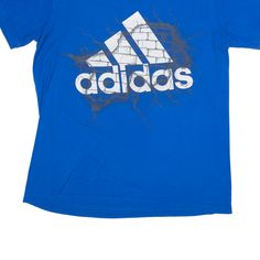 Item is in good used condition. >Size: M >Armpit To Armpit: 19" >Armpit To Cuff: 3" >Collar To Hem: 28" Sports T Shirt, Adidas Sport, Blue Shorts, Sport T Shirt, Cuff, Adidas, Collar, Sports, T Shirt