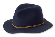 Our packable wool felt hat protects the wearer from both sun and rain. Adjustable Waterproof Sun Hat For Travel, Outdoor Fedora Hat With Upf 50+, Upf 50+ Fedora For Outdoor Activities, Waterproof Wide Brim Sun Hat For Travel, Casual Waterproof Hats For Travel, Western Travel Hats With Upf 50+, Packable Wide Brim Hat For Outdoor, Packable Wide Brim Outdoor Hat, Casual Waterproof Travel Hat