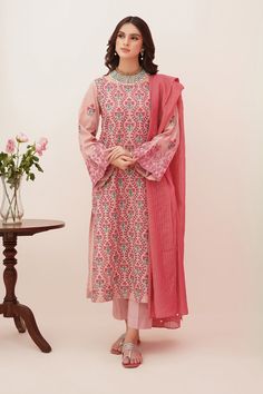 Zellbury Shirt Shalwar Dupatta 0367 Wulc22e30367 Luxury Summer Collection 2024 Zellbury Summer Collection 2024, Red Printed Lawn Suit For Wedding, Wedding Lawn Suit In Red With Printed Details, Fitted Cotton Lawn Suit With Long Sleeves, Red Salwar Kameez With Digital Print For Wedding, Red Digital Print Salwar Kameez For Wedding, Printed Cotton Long Sleeve Salwar Kameez, Printed Long Sleeve Cotton Salwar Kameez, Long Sleeve Cotton Lawn Suit With Print