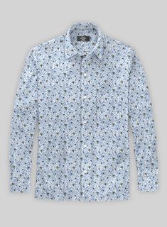 Flaunt your spring look in style with our Italian Linen Urnino Shirt. This chic, floral-hued masterpiece with buzzing bees  patterns will make you look ready for spring ventures and feel fresh with comfy vibes no matter where you wander.  Meanwhile, the light touch of the fabric will keep you chill and worry-free. So don't procrastinate - get it blooming and enjoy the season in fashion and comfort.  Made according to your measurements for the special you.   
 Pamper yourself, get this shirt made Spring Long Sleeve Shirt With Plant Print, Spring Patterned Tops With Plant Print, Spring Patterned Shirt With Relaxed Fit, Patterned Relaxed Fit Shirt For Spring, Relaxed Fit Floral Print Shirt With Spread Collar, Floral Print Shirt With Relaxed Fit And Spread Collar, Patterned Shirt With Relaxed Fit For Spring, Relaxed Fit Patterned Shirt For Spring, Cotton Button-up Top With Floral Print