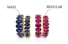 (1) Maxi Eternity Rings Gemstones & Gold – Albert Hern Oval Sapphire Eternity Band, Ruby Eternity Ring, Sapphire Eternity Band, Rubies And Diamonds, Sapphire And Diamond Band, Ruby Rings, Eternity Rings, Bangles Jewelry Designs, Bangle Designs