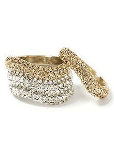 Holiday Hues Wave Ring | Banana Republic Fine Jewelry Wedding Ring With Rhinestones, Glamorous Gold Sparkling Rings, Glamorous Wedding Rings With Rhinestones, Formal Rings With Rhinestones, Glamorous Diamond Rings With Bling, Glamorous Rings With Cubic Zirconia And Bling, Glamorous Formal Rings With Rhinestones, Glamorous Cubic Zirconia Ring With Bling, Glamorous Formal Rings With Bling