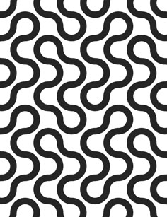 an abstract black and white background with wavy lines in the shape of curved curves,