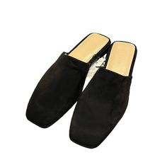 New With Tags Banana Republic Soft Faux Suede Black Slide Mules. Size 6. Questions? Leave A Comment Below! Trendy Square Toe Mules For Workwear, Trendy Square Toe Mules For Work, Square Toe Mules For Workwear In Fall, Square Toe Mules For Workwear And Fall, Square Toe Mules For Fall Workwear, Flat Faux Leather Mules For Work, Fall Workwear Square Toe Mules, Black Flat Heel Mules For Fall, Black Flat Mules For Party